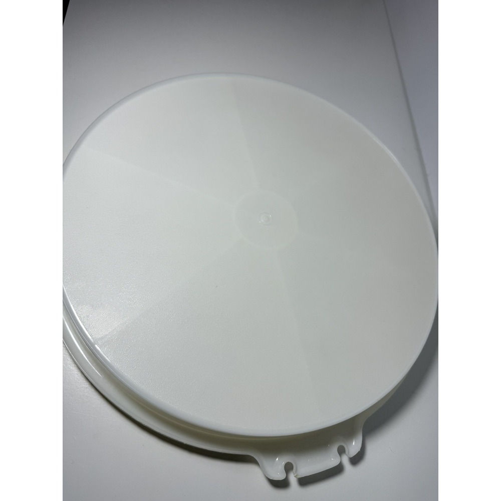 Vintage‎ Tupperware White Party Susan Divided Vegetable Relish Tray w Lid #224-9 - Picture 8 of 10